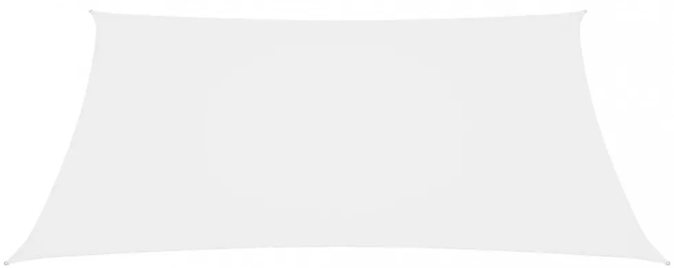 fehér téglalap alakú oxford-szövet napvitorla 6 x 8 m