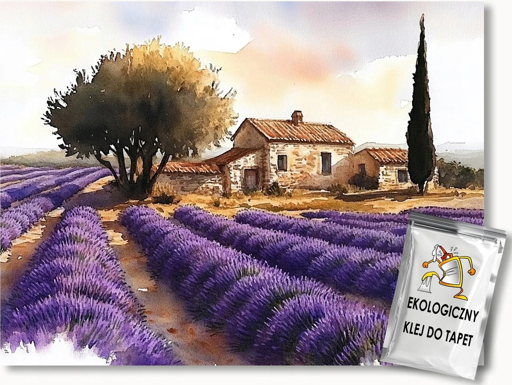 Fotótapéta Flizelina Tájkép Toszkána Farm Levendula Olíva 350x250 ragasztó