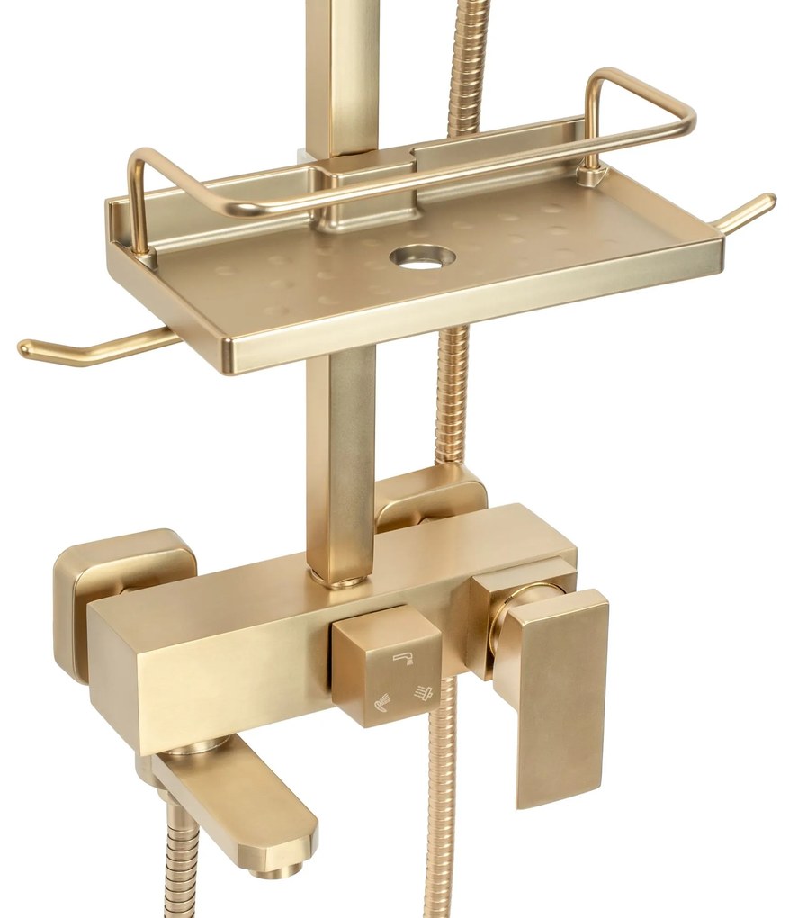 Zuhanyszett REA JACK BRUSHED GOLD