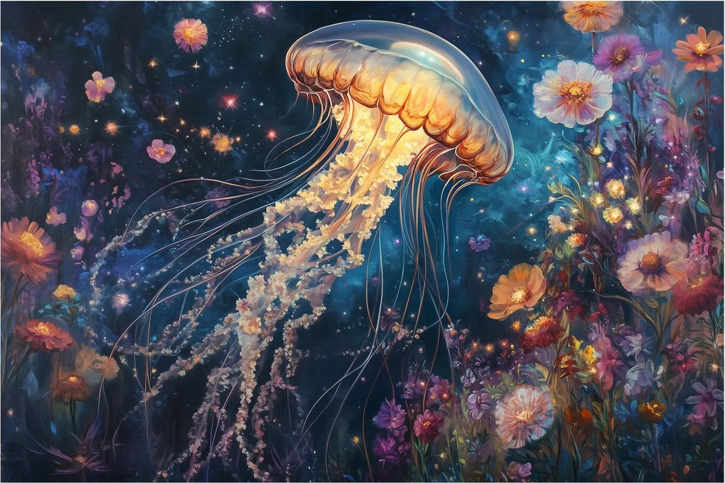 Kép - Varázslatos medúza (90x60 cm)