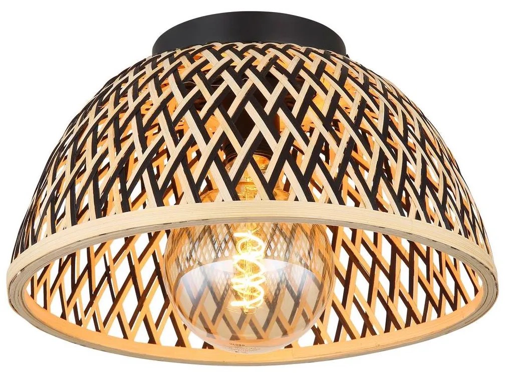 Globo 15767D - Felületre szerelhető csillár COLLY 1xE27/15W/230V bambusz