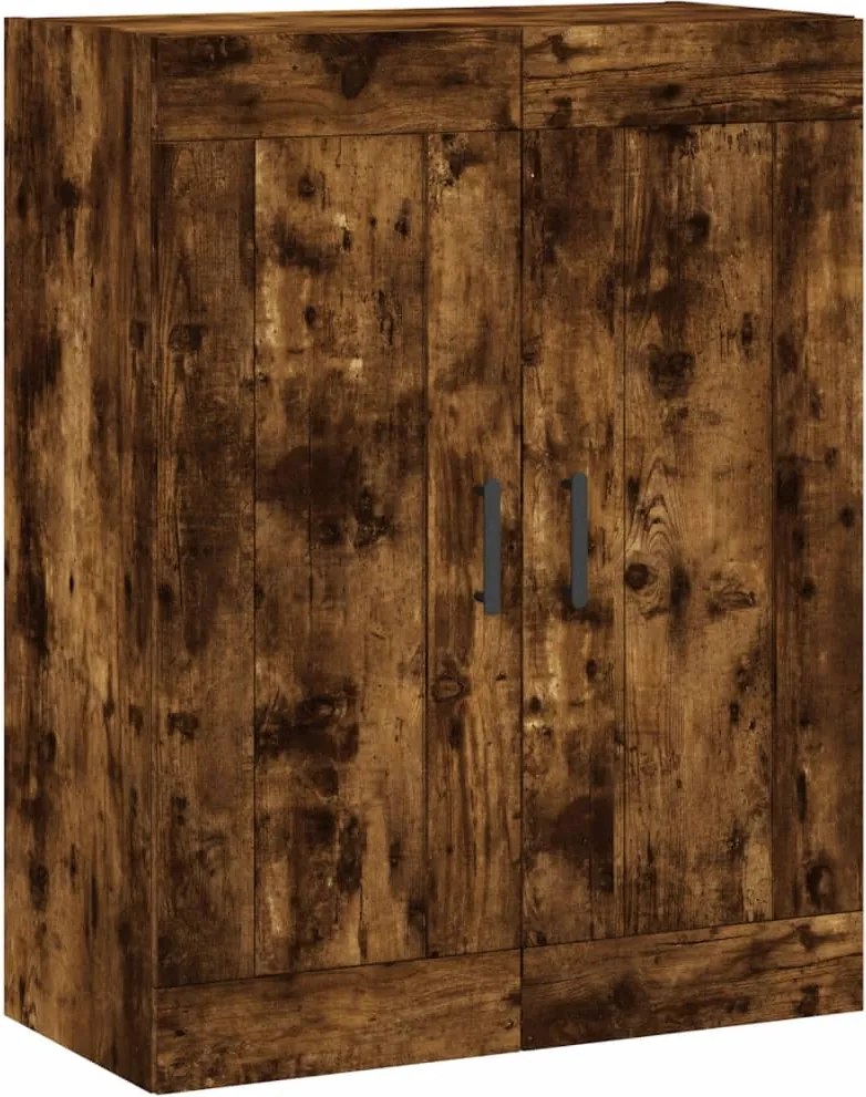 vidaXL füstös tölgy szerelt fa fali szekrény 69,5 x 34 x 90 cm