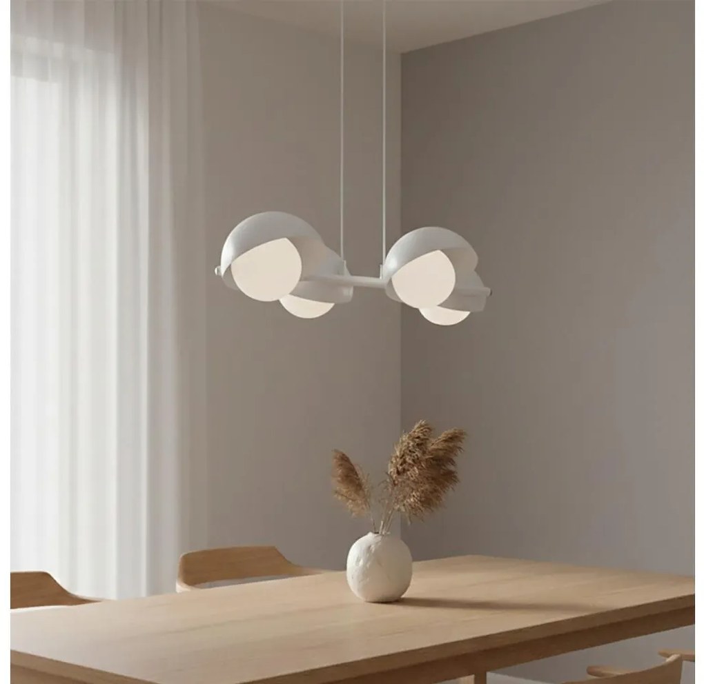 Zsinóros csillár BOOM 4xG9/8W/230V fehér