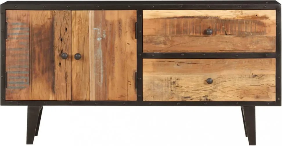 Tömör újrahasznosított fa komód 115 x 30 x 60 cm