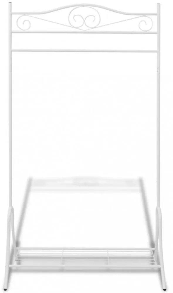 vidaXL acél ruhatartó fehér