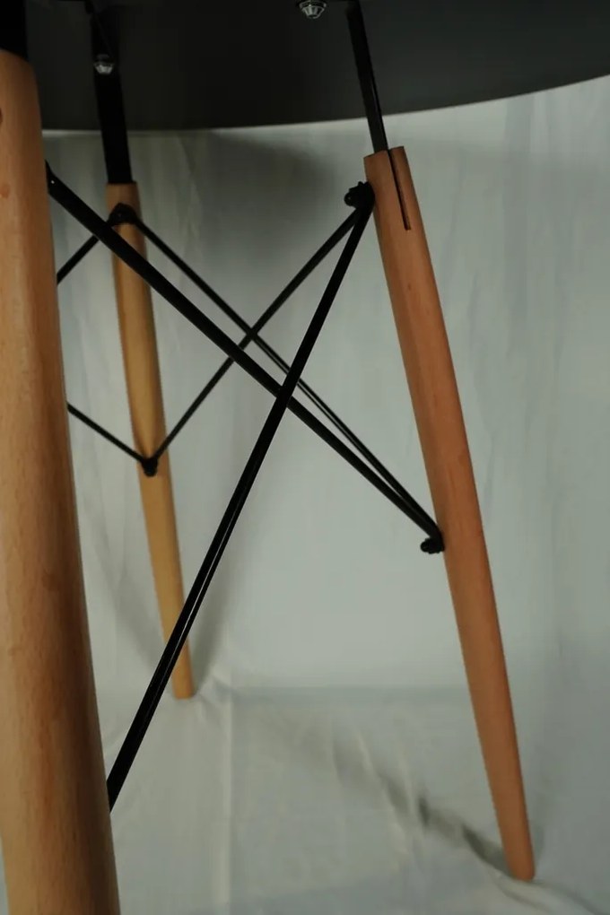 AKCIÓ Fekete étkezőasztal OSLO 90x90 II. osztály