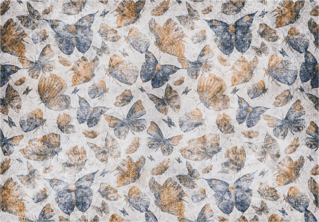 Fotótapéta Pillangók Bézs-szürke elegancia világos háttérrel 250x175 +ragasztó