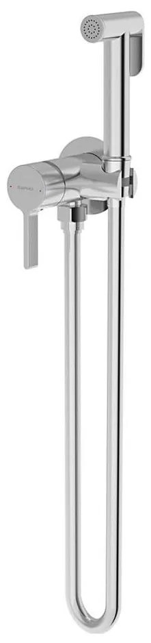 Sapho-Zuhanyzós bidécsap rejtett beépítéshez ICONIC fényezett króm