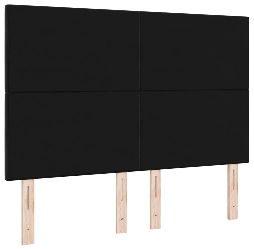 Fejtámla Gombos Fekete 160 cm Bársony