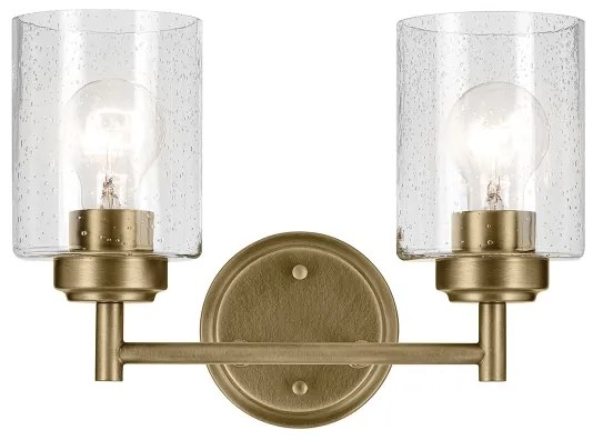 Kichler KL-WINSLOW-2W-NBR - Fali lámpa WINSLOW 2xE27/60W/230V réz