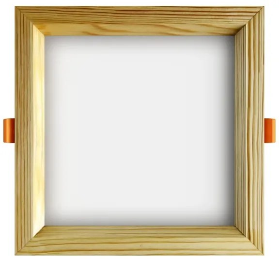 APLED-LED Lámpa SQUARE WOODLINE LED/12W/230V 3000K 17x17 cm fenyő tömör fa