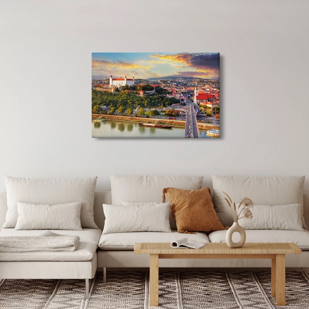 Kép - panoráma, Pozsony, Szlovákia (90x60 cm)