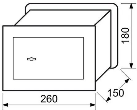 Befalazható acél széf mechanikus zárral