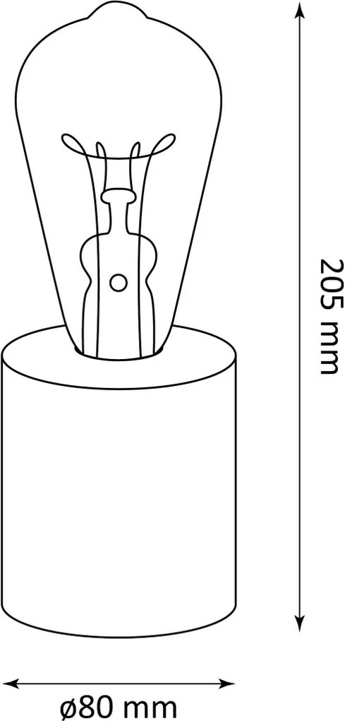 Polux LASTRYKO 315199 Asztali lámpa 4W/LED 3000K 50LM/70LM IP20