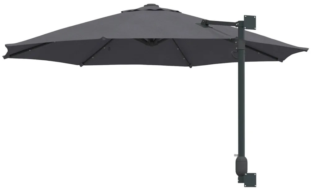 Fali napernyő LED-del Antracit 248 cm