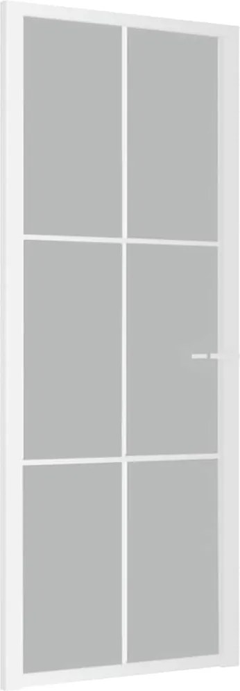 vidaXL fehér matt üveg és alumínium beltéri ajtó 83 x 201,5 cm