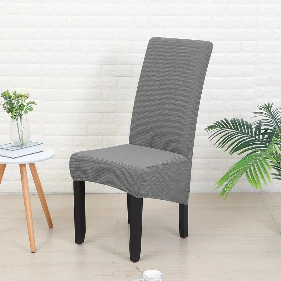 Magastámlás, hosszú székhuzat (enyhén vízlepergető, rugalmas, mosható, világosszürke)