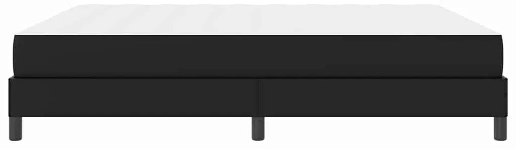 Ágy matracmal Fekete 180 x 200 cm Műbőr