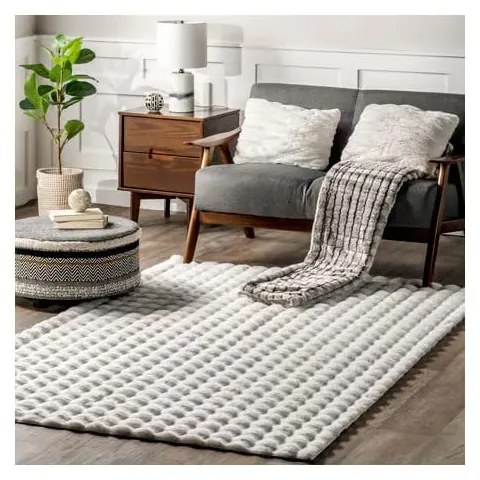 Fehér mosható szőnyeg 150x230 cm Bubble White – Mila Home