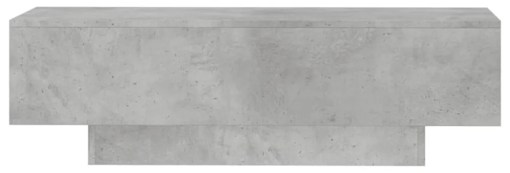 betonszürke szerelt fa dohányzóasztal 100x49,5x31 cm