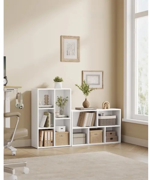 DOVARO fehér könyvszekrény