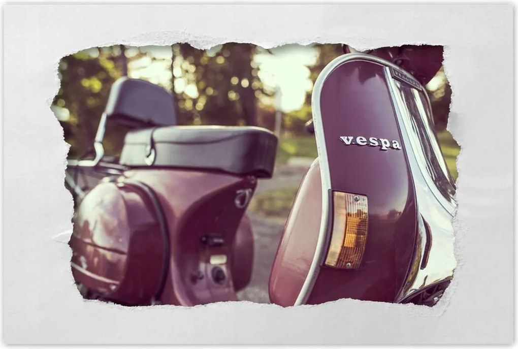 Poszterek 60x40 Vintage photo Vespa
