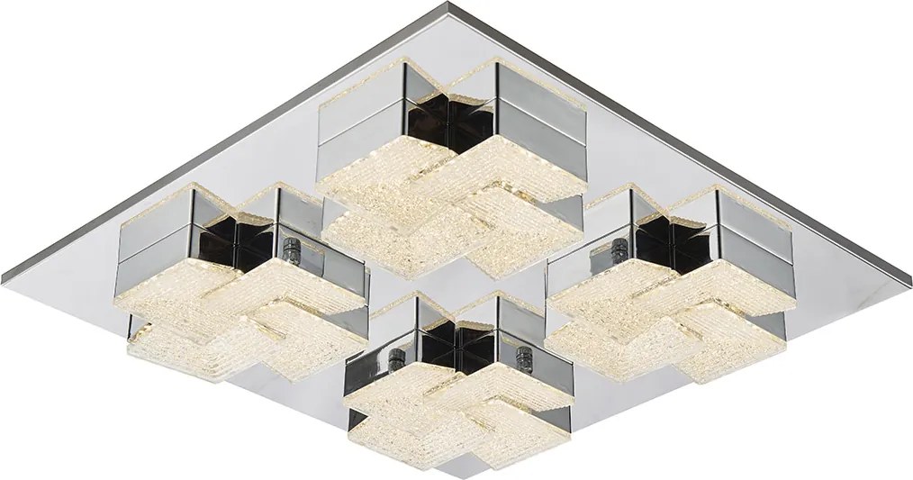 Italux modern LED mennyezeti lámpa clarise króm ezüst itxmx15083-4b-56w