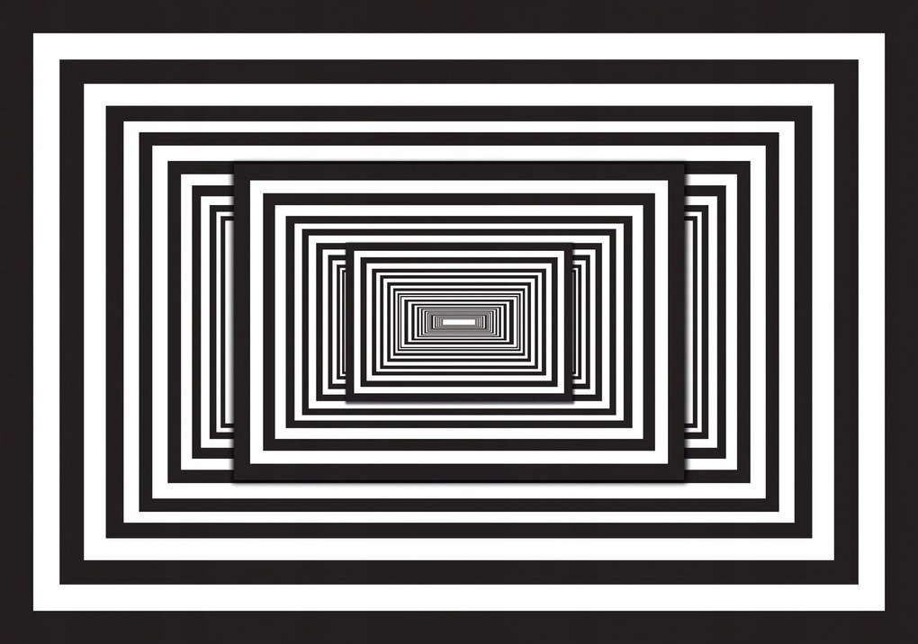 Fotótapéta Geometriai absztrakt Koncentrikus téglalapok 312x219 +ragasztó