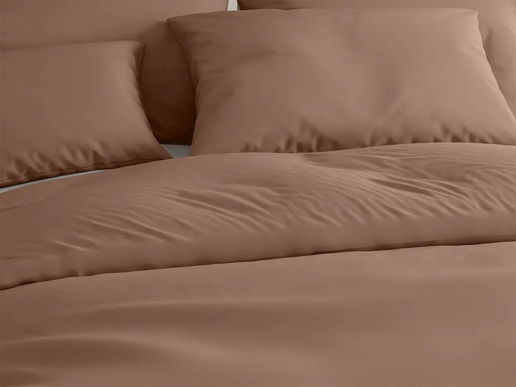 Pamut ágynemű LUX barna hotelzsebbel Ágyneműhuzat mérete: 70 x 90 cm | 140 x 200 cm