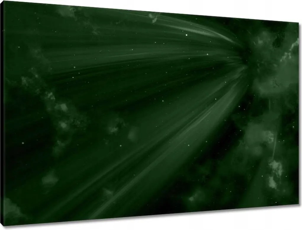 Vászonkép 90x60 Palackzöld Kozmosz