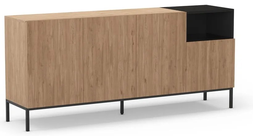 Natúr színű komód 180x80 cm Cailin – Marckeric