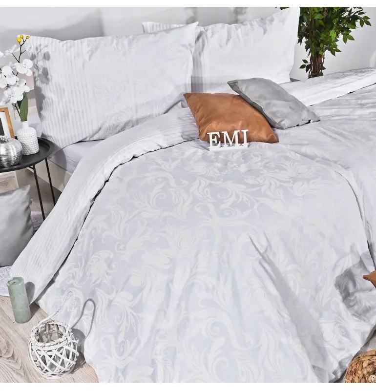 EMI Royal fehér ágyneműhuzat, A kibővített egyszemélyes ágy szett tartalma: 1x 140x220 + 1x 70x90