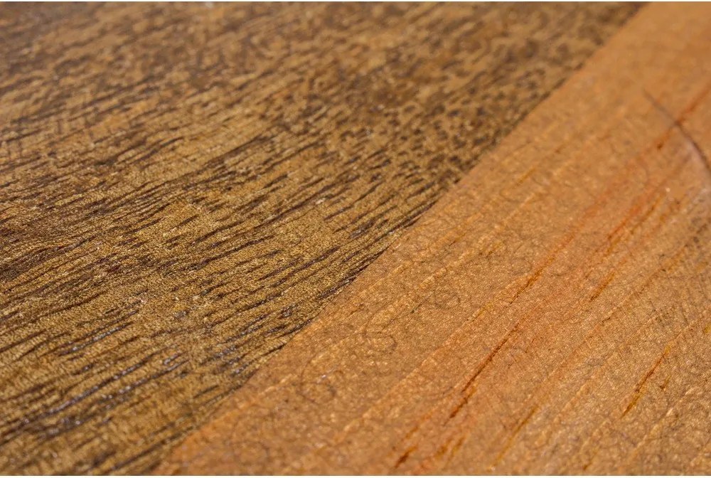 Szürke-natúr színű fém kerek dohányzóasztal ø 90 cm Lancaster – Bizzotto