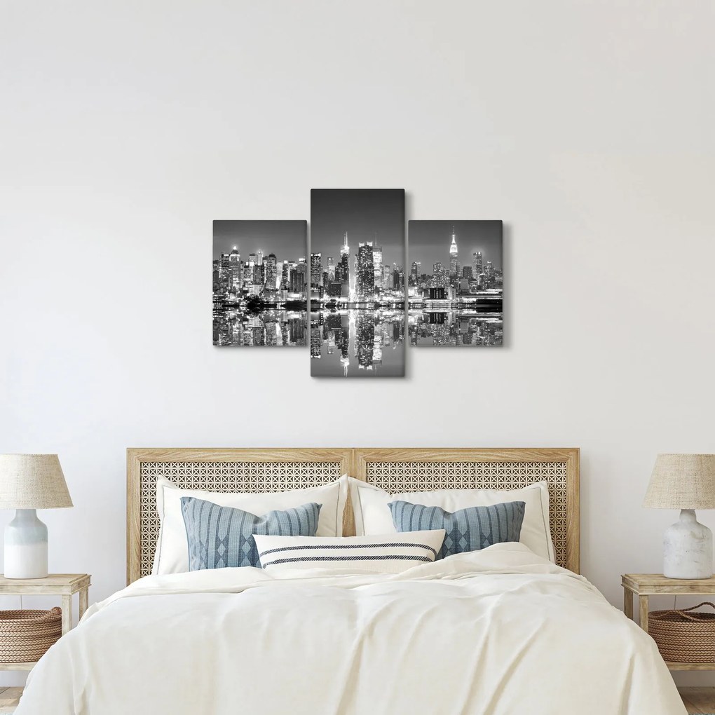 Kép - New York, fekete-fehér (90x60 cm)