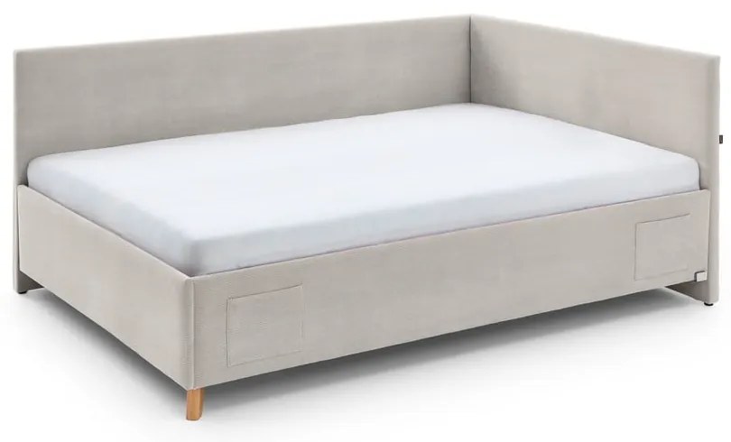 Bézs ágyneműtartós sarok gyerekágy 120x200 cm Cool – Meise Möbel
