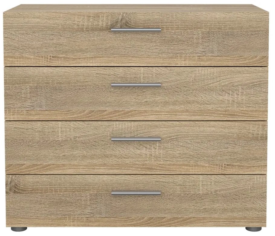 Pepe komód tölgyfa dekorral, 80 x 68 cm - Tvilum