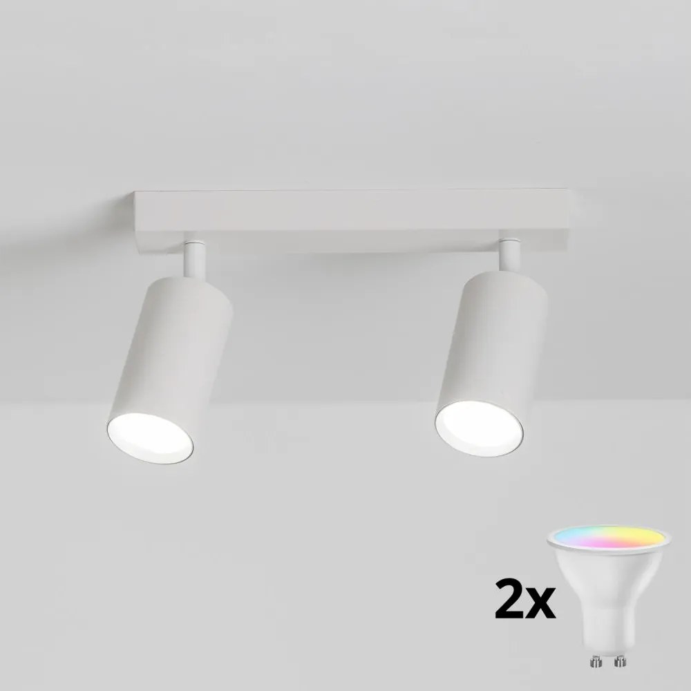 Brilagi - LED RGBW fényerőszabályozható spotlámpa SELE 2xGU10/4,8W/230V fehér
