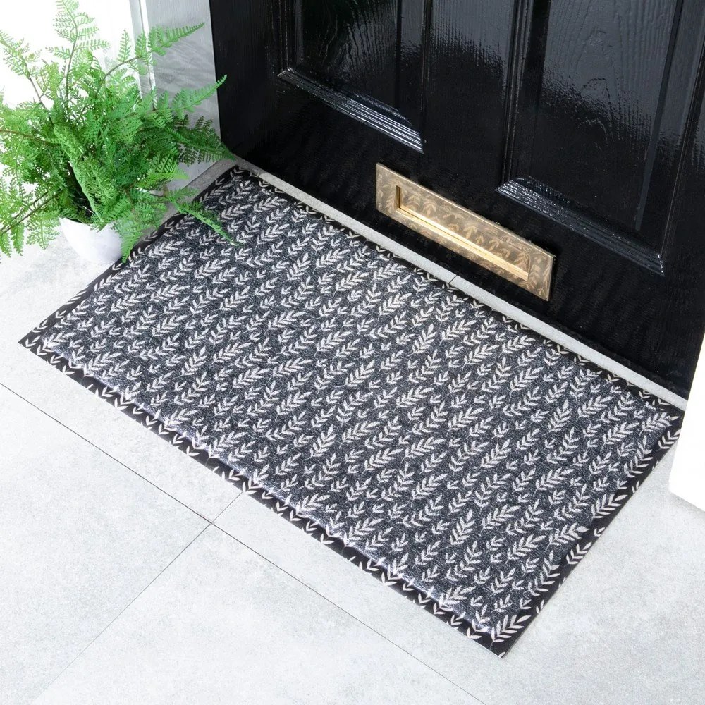 Lábtörlő 40x70 cm Navy Leaf – Artsy Doormats