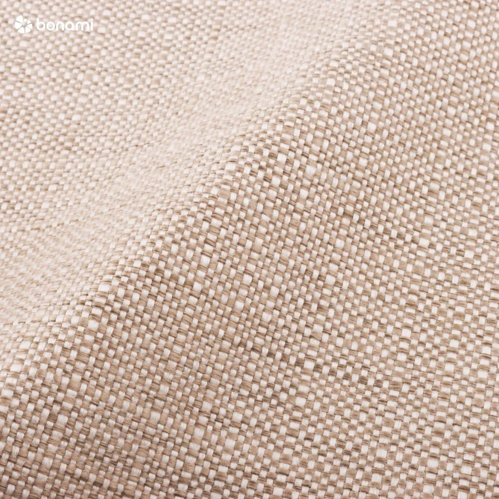 Bézs kárpitozott ágyneműtartós franciaágy ágyráccsal 140x200 cm Elizabeth – Micadoni