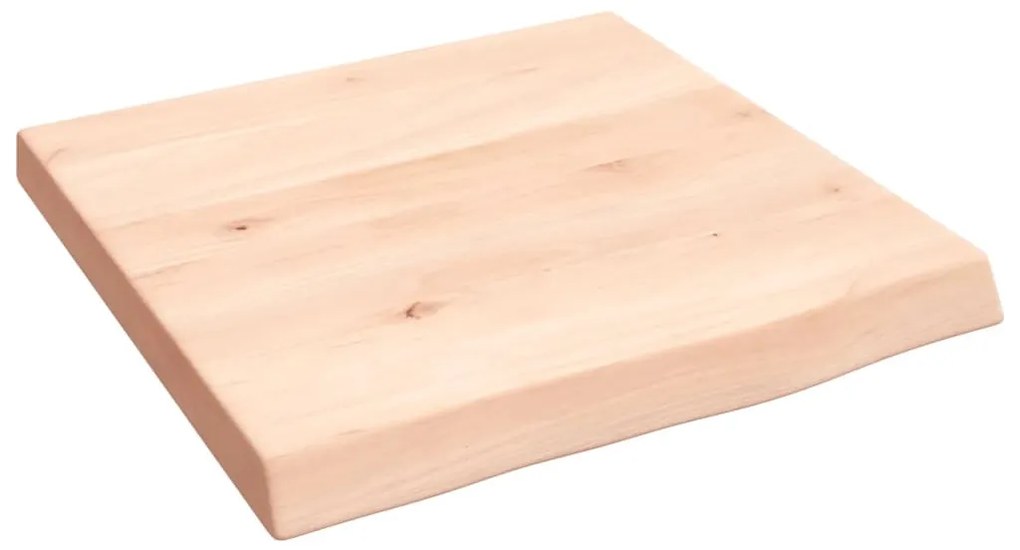 kezeletlen tömör tölgyfa fali polc 40x40x(2-4) cm