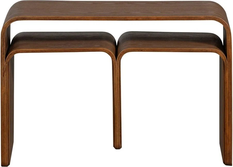 Tárolóasztal diófa dekorral 32x40 cm Frey – WOOOD