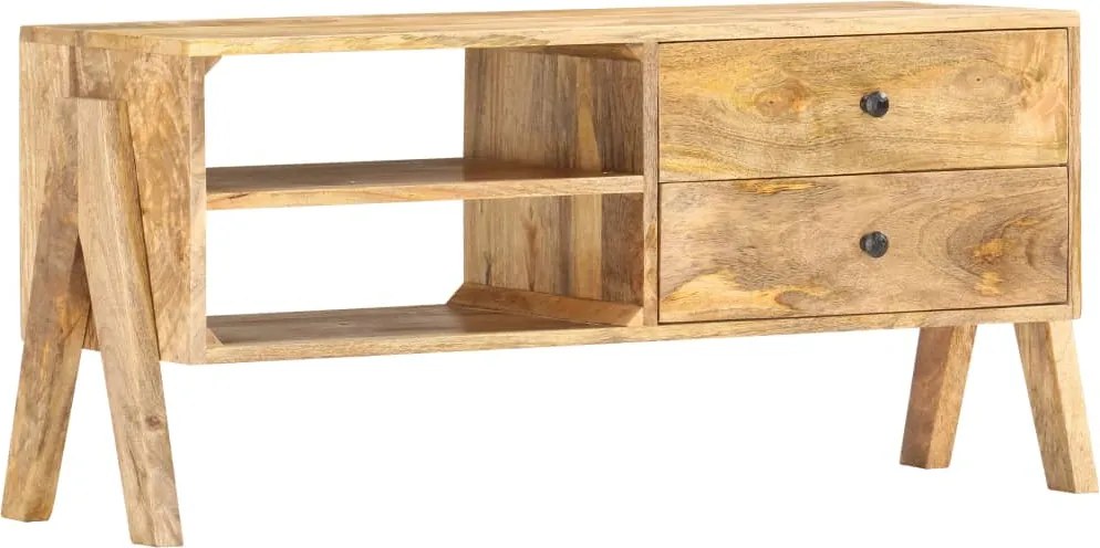 vidaXL tömör mangófa TV-szekrény 97 x 35 x 47 cm