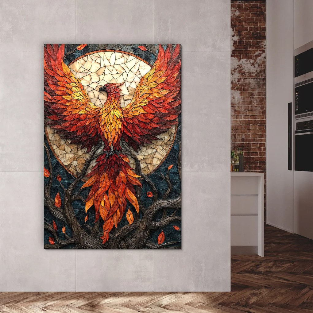 DUBLEZ | Mozaik kép fán - Főnix