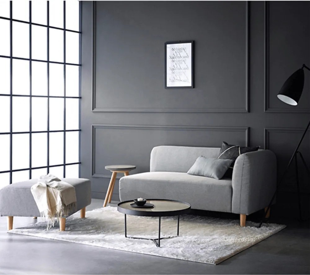 Kanapé, szürke, balos, BROKEN