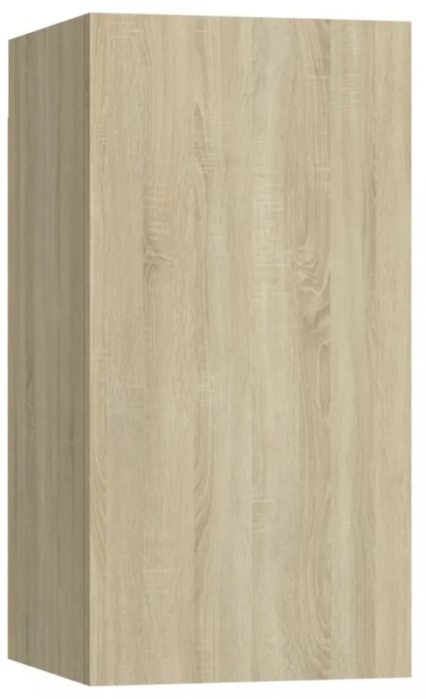 2 db sonoma tölgy szerelt fa TV-szekrény 30,5x30x60 cm