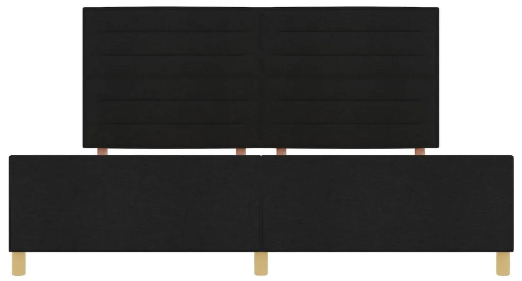 Fekete Szövetágykeret 200x200 cm