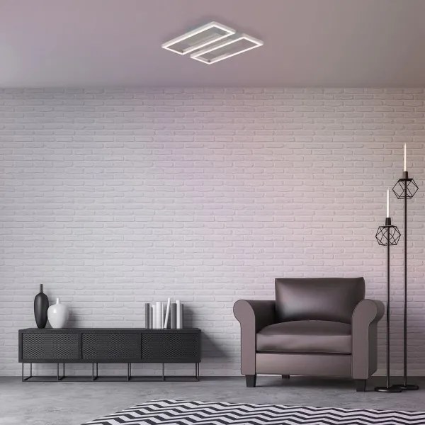 Briloner 3107-012 - LED Dimmelhető mennyezeti lámpa FRAME 2xLED/7,25W/230V