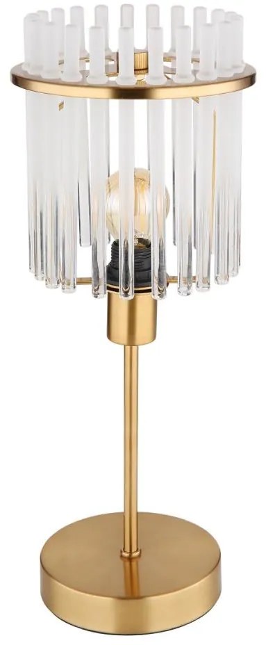 Globo 15698TM - Asztali lámpa GORLEY 1xE14/40W/230V átm. 15 cm arany