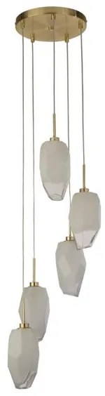 Searchlight 23146-5SB - ROCKY kábeles csillár 5xG9/33W/230V