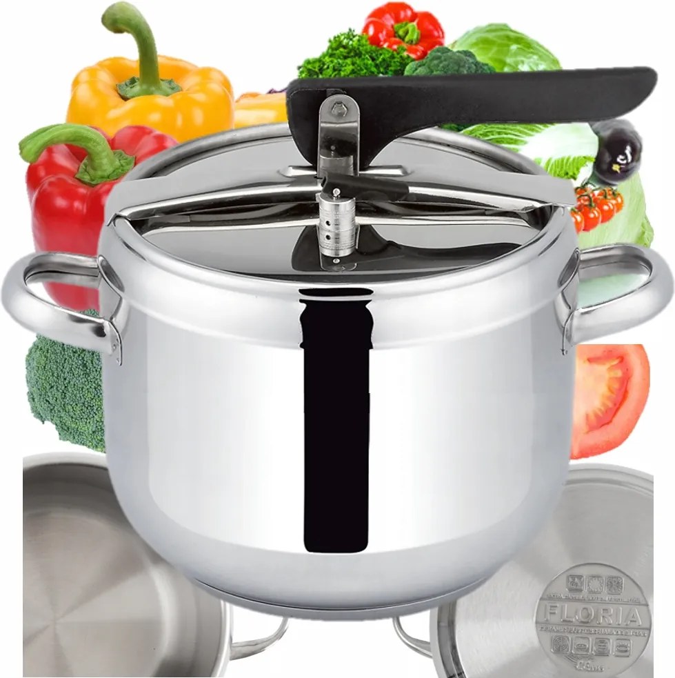 Kukta Magasnyomású Edény Török Acél Gáz Indukciós 5LT